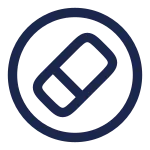 Eraser Circle SVG Icon